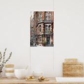 Poster Amsterdam aquarelle (Cuisine)