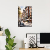 Poster Amsterdam aquarelle (Bureau à domicile)