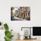 Poster Amsterdam aquarelle (Bureau à domicile)