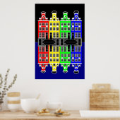 Poster Amsterdam Architecture - Maisons de commerçants (Cuisine)