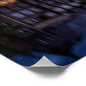 Poster Amsterdam avec Canaux à Dusk (Coin)