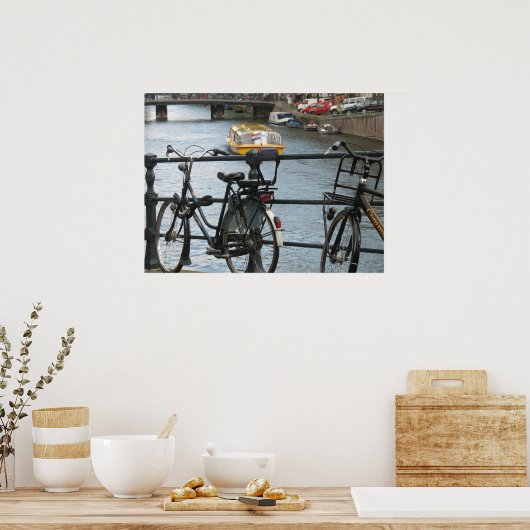 Poster Amsterdam Bicycles (Cuisine)