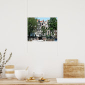 Poster Amsterdam Canal Brouwersgracht (Cuisine)