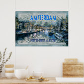 Poster Amsterdam, de la "Visite..." (Cuisine)