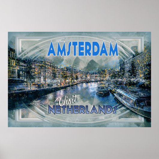 Poster Amsterdam, de la "Visite..." (Devant)