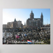 Poster Amsterdam Holland (Devant)