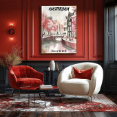 Poster Amsterdam: La Venecia del Norte.