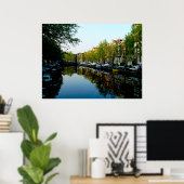 Poster Amsterdam matin (Bureau à domicile)