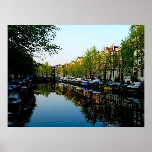 Poster Amsterdam matin (Devant)