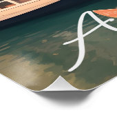 Poster Amsterdam Netherlands Canal Architecture Scene (Coin)