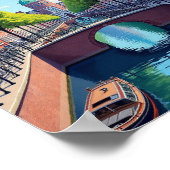 Poster Amsterdam Netherlands Gouache Illustration Travel (Coin)