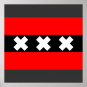 Poster Amsterdam, Pays-Bas (Devant)