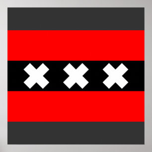 Poster Amsterdam, Pays-Bas