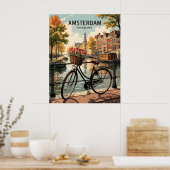Poster Amsterdam Pays-Bas (Cuisine)