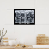 Poster Amsterdam - Pays-Bas, Bateaux-maisons (Affiche) (Cuisine)