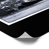 Poster Amsterdam - Pays-Bas, BW Art (Affiche) (Coin)