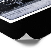 Poster Amsterdam - Pays-Bas, BW Art (Poster) (Coin)