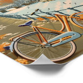 Poster Amsterdam Pays-Bas célèbre Vintage voyage Place (Coin)