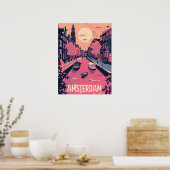 Poster Amsterdam Travel Ad Art (Cuisine)