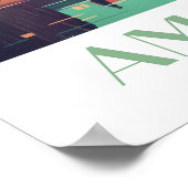 Poster Amsterdam Travel Print Wall Art (Coin)