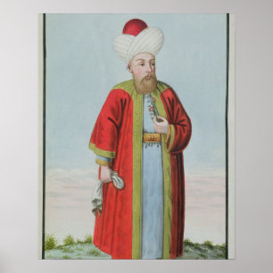 Poster Amurath (Murad) II (1404-51) Sultan 1421-51, de