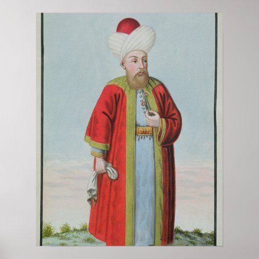 Poster Amurath (Murad) II (1404-51) Sultan 1421-51, de (Devant)