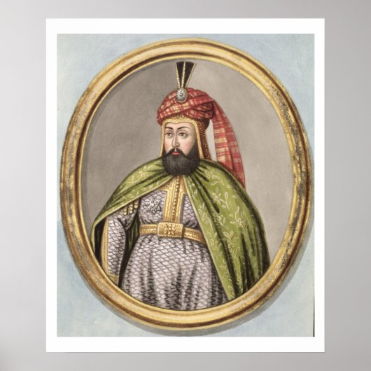 Poster Amurath (Murad) IV (1612-40) Sultan 1623-40, de (Devant)