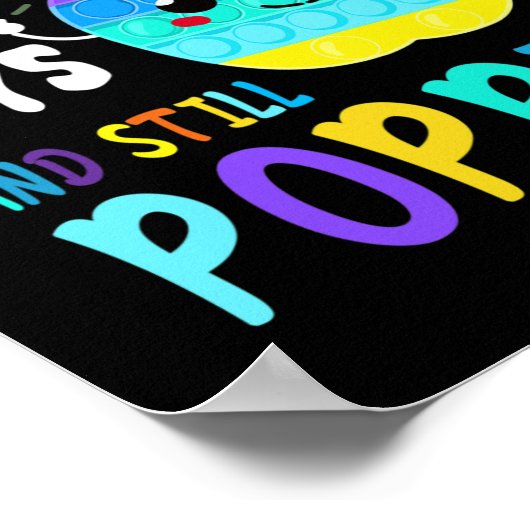 Poster Amusant 100 Jours D'École Pour Fidget Popit Amateu (Coin)