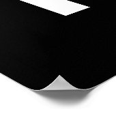 Poster Amusant 13ème anniversaire fête Plus grand treize (Coin)