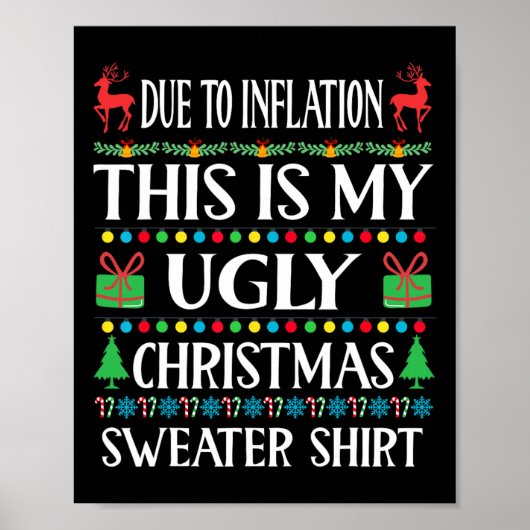 Poster Amusant À Cause De L'Inflation C'Est Mon Vilain No (Devant)