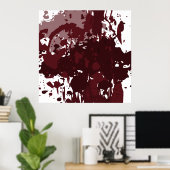 Poster Amusant Abstrait en bois de rose (Bureau à domicile)