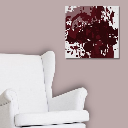Poster Amusant Abstrait en bois de rose