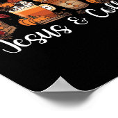 Poster Amusant Alimenté Par Café Jésus Louvain À Caféine (Coin)