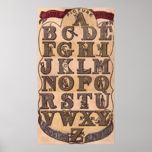 Poster Amusant Alphabet