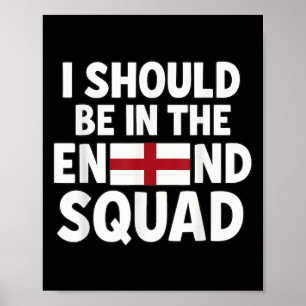 Poster Amusant Anglais Fan Je Devrais Être Dans Le Soutie