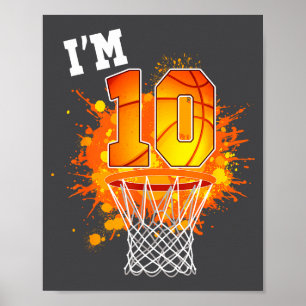 Poster Amusant Année Amoureux Basketball 10ème 10 Thème