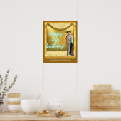 Poster Amusant Art modifié 60e anniversaire (Cuisine)