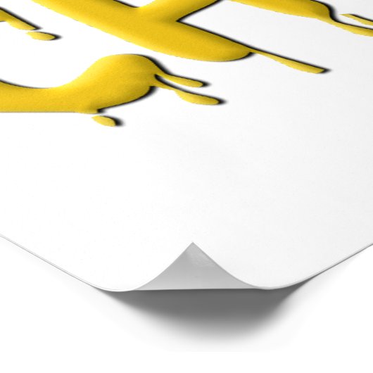 Poster amusant au fromage fondu (Coin)