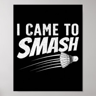 Poster Amusant Badminton Design Pour Hommes Femmes Enfant