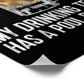 Poster Amusant Bar Boire Team Beer Pool Problème (Coin)