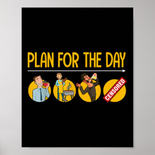 Poster Amusant Barbecue Design Pour Hommes Café, Grillade