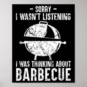 Poster Amusant Barbecue Grill Grill Plaisanterie Fumer Me