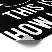 Poster Amusant Billard Design Pour Les Joueurs De Billard (Coin)