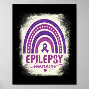 Poster Amusant Bleached Arc-en-ciel Purple Ribbon Epileps
