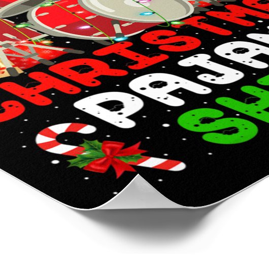 Poster Amusant C'Est Mon Kit Tambour Pyjama De Noël Chris (Coin)