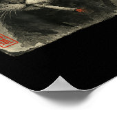 Poster Amusant Chat triste Fumer Cigarette Mème Lover Sum (Coin)