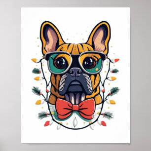 Poster Amusant Chien Chien à Chien à Chien Lumières de No