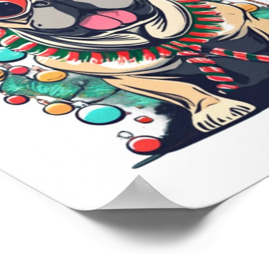 Poster Amusant Chien Chien à Chien à Chien Lumières de No (Coin)