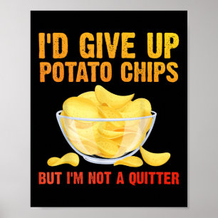 Poster Amusant Chips De Pomme De Terre Art Pour Hommes Fe