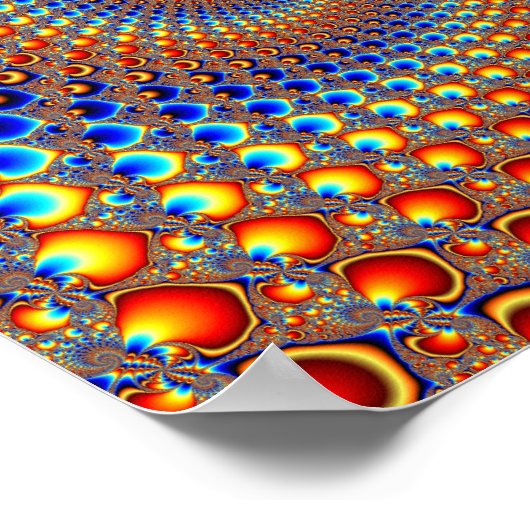 Poster Amusant couleur - Fractal (Coin)